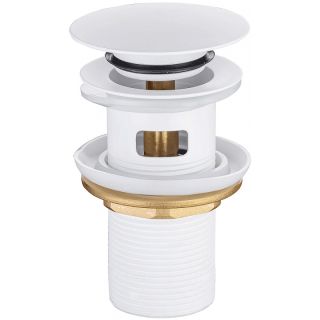 Донный клапан Allen Brau Priority 5.31023-21 click-clack Белый матовый